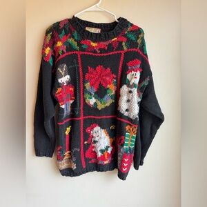 Vintage Crystal-Kobe Christmas Sweater Size medium